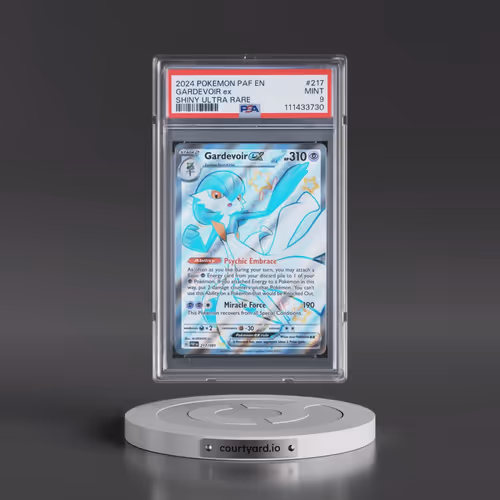 2024 Pokémon Paf EN-Paldean Fates #217 Gardevoir EX - Holo Shiny Ultra Rare (PSA 9 MINT)