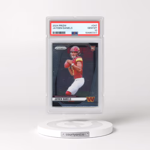 2024 Panini Prizm #347 Jayden Daniels (PSA 10 GEM MINT)