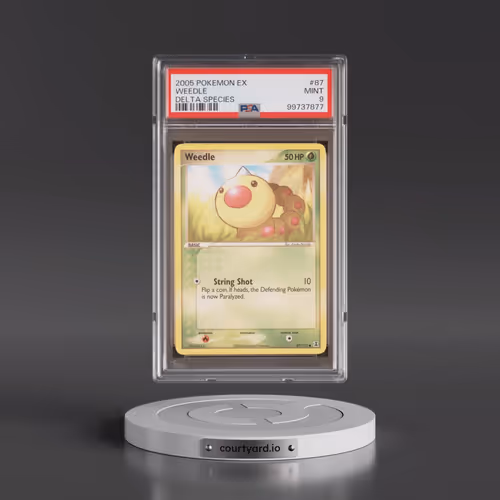 2005 Pokémon EX Delta Species #87 Weedle (PSA 9 MINT)