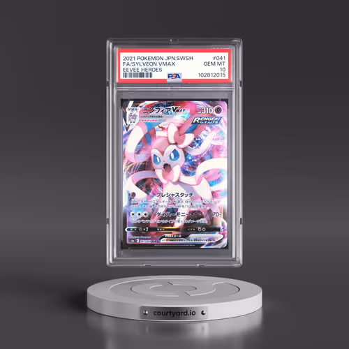 2021 Pokémon Sword & Shield Eevee Heroes #041 Sylveon Vmax - Full Art (PSA 10 GEM MINT)