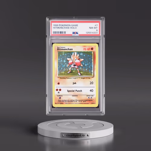 1999 Pokémon Game #7 Hitmonchan - Holo (PSA 8 NM-MT)