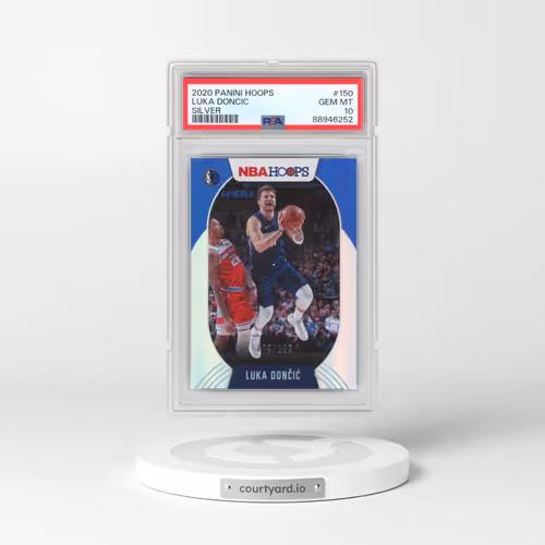 2020 Panini Hoops #150 Luka Doncic - Silver (PSA 10 GEM MINT)