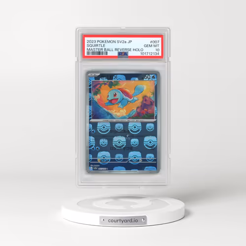 2023 Pokémon Sv2a-Pokemon 151 #007 Squirtle - Reverse Holo Master Ball (PSA 10 GEM MINT)