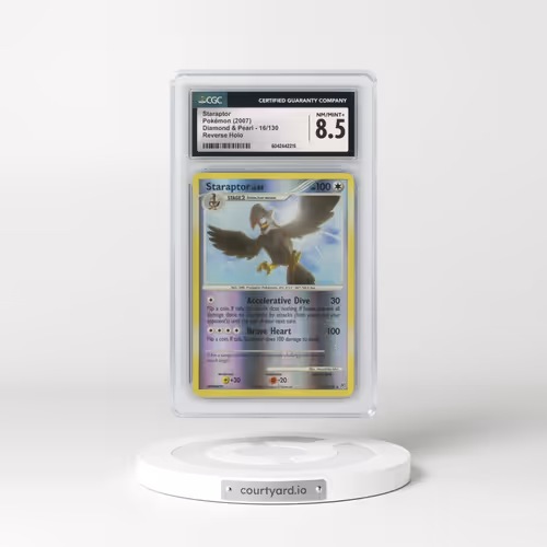 2007 Diamond & Pearl #16/130 Staraptor - Reverse Holo (CGC 8.5 NM-MT+)