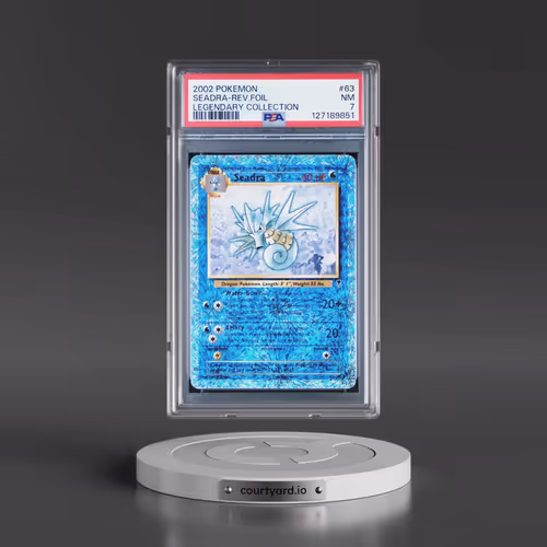 2002 Pokémon Legendary Collection #63 Seadra - Reverse Foil (PSA 7 NM)