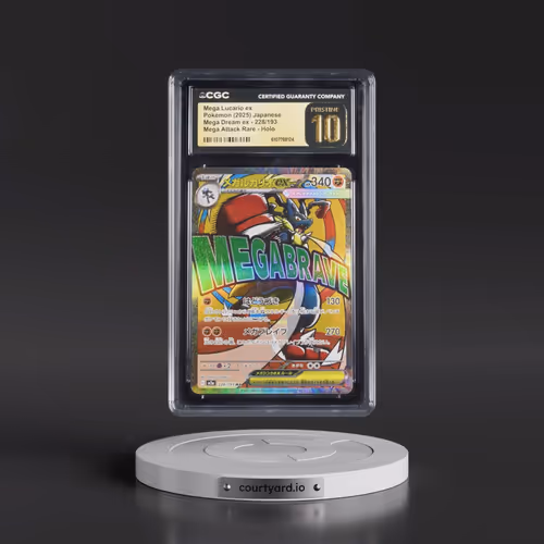 2025 Mega Dream ex - M2a #228/193 Mega Lucario ex - Mega Attack Rare Holo (CGC 10 PRISTINE)