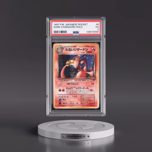1997 Pokémon Rocket #6 Dark Charizard - Holo (PSA 3 VG)