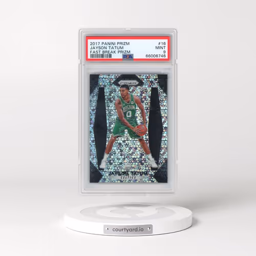 2017 Panini Prizm #16 Jayson Tatum - Fast Break Prizm (PSA 9 MINT)