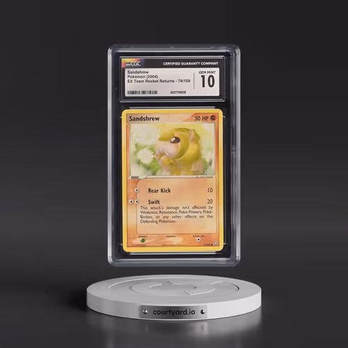 2004 EX Team Rocket Returns #74/109 Sandshrew (CGC 10 GEM MINT)