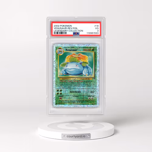 2002 Pokémon Legendary Collection #18 Venusaur - Reverse Foil (PSA 3 VG)