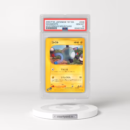 2002 Pokémon Mysterious Mountains #036 Magnemite - 1st Edition (PSA 10 GEM MINT)