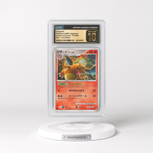 2009 Japanese Advent of Arceus #17 Charizard - 1st Edition Holo (CGC 10 PRISTINE)