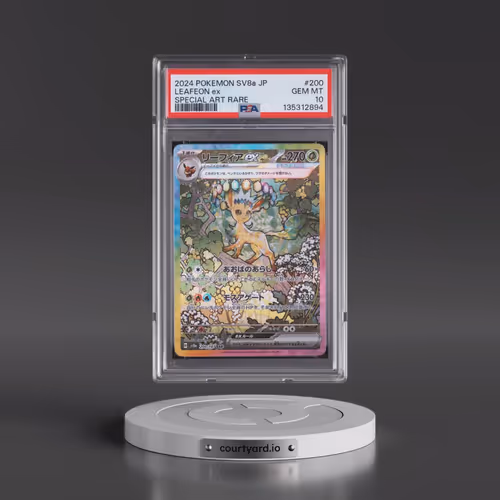 2024 Pokémon Sv8a-Terastal Fest EX #200 Leafeon EX - Holo Special Art Rare (PSA 10 GEM MINT)