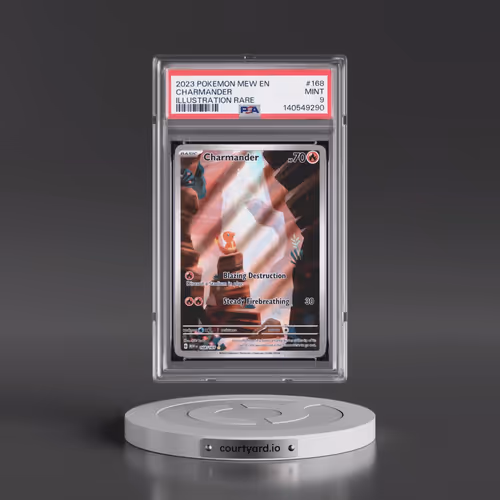 2023 Pokémon Mew EN-151 #168 Charmander - Illustration Rare (PSA 9 MINT)