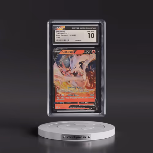 2022 Silver Tempest #024/195 Reshiram V - Holo (CGC 10 GEM MINT)