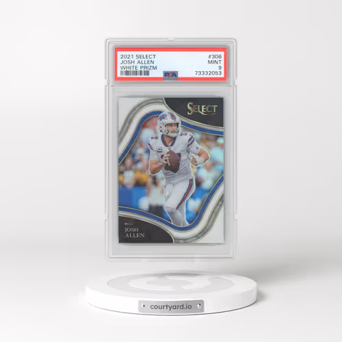 2021 Panini Select #306 Josh Allen - White Prizm (PSA 9 MINT)