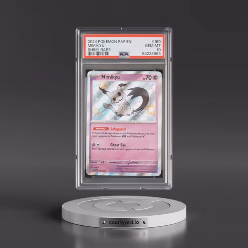 2024 Pokémon Paf EN-Paldean Fates #160 Mimikyu - Shiny Rare (PSA 10 GEM MINT)