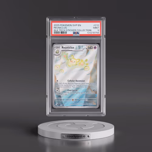 2025 Pokémon Svp EN-SV Black Star Promo #212 Reuniclus - Black Bolt Tech Sticker Collection (PSA 9 M