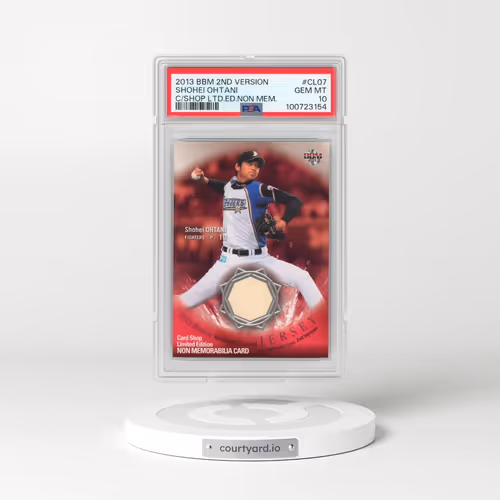 2013 BBM 2nd Version #CL07 Shohei Ohtani - Card Shop Limited Edition Non Memorabilia (PSA 10 GEM MINT)