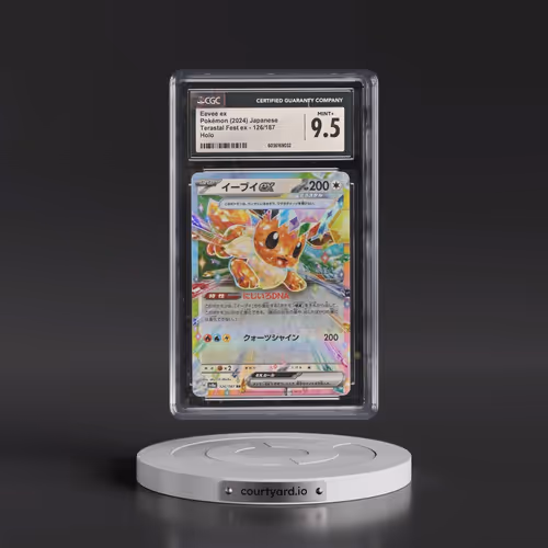 2024 Pokémon Sv8a-Terastal Fest EX #126 Eevee EX - Holo (CGC 9.5 MINT+)
