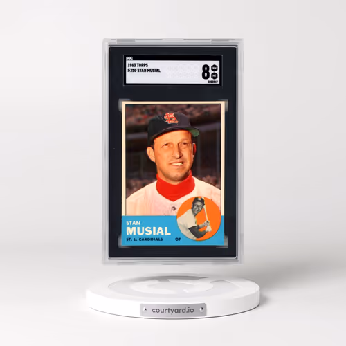 1963 Topps #250 Stan Musial (SGC 8 NM-MT)