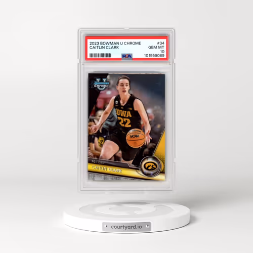2023 Bowman University Chrome #34 Caitlin Clark (PSA 10 GEM MINT)