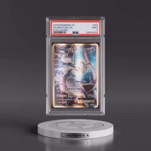 2016 Pokémon XY Evolutions #103 Mewtwo EX - Holo Full Art (PSA 9 MINT)