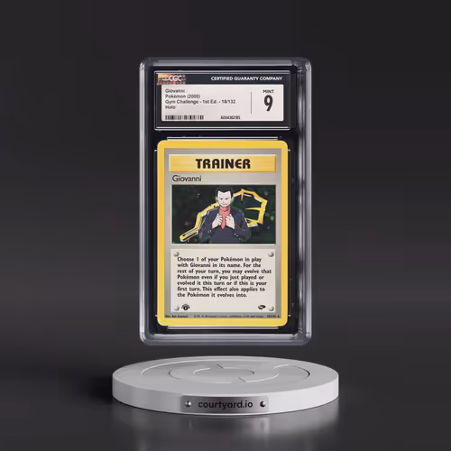 2000 Gym Challenge #18/132 Giovanni - 1st Edition Holo (CGC 9 MINT)