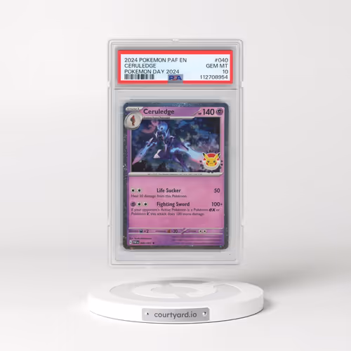 2024 Pokémon Paf EN-Paldean Fates #040 Ceruledge - Pokemon Day 2024 (PSA 10 GEM MINT)
