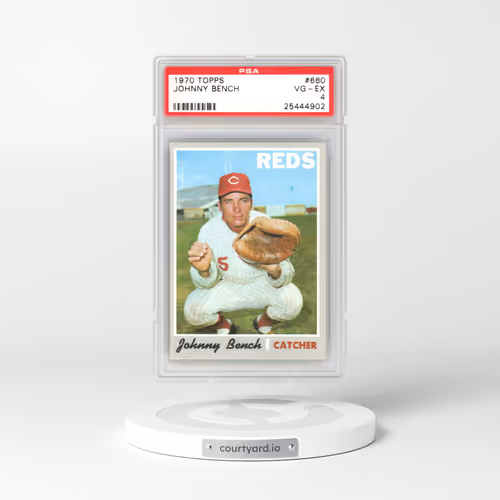 1970 Topps #660 Johnny Bench (PSA 4 VG-EX)