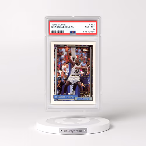 1992 Topps #362 Shaquille O'Neal (PSA 8 NM-MT)