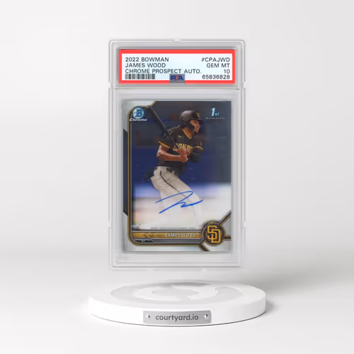 2022 Bowman Chrome Prospect Autographs #CPAJWD James Wood (PSA 10 GEM MINT)