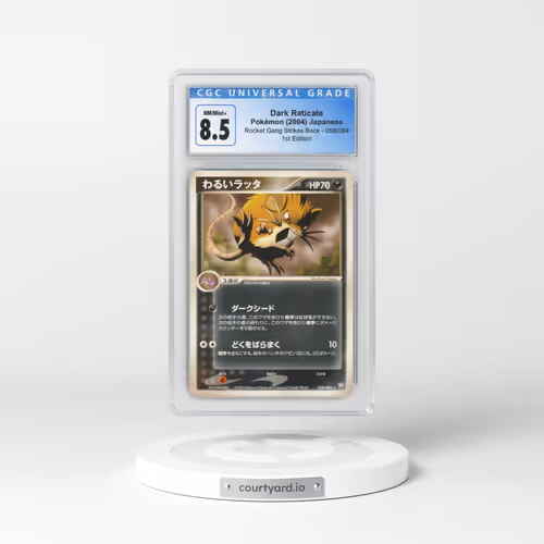 2004 Rocket Gang Strikes Back #058/084 Dark Raticate - 1st Edition (CGC 8.5 NM-MT+)