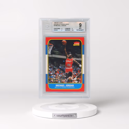 1996 Fleer Decade of Excellence #4 Michael Jordan (BGS 9 MINT)