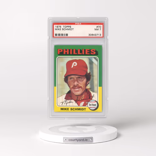 1975 Topps #70 Mike Schmidt (PSA 7 NM)