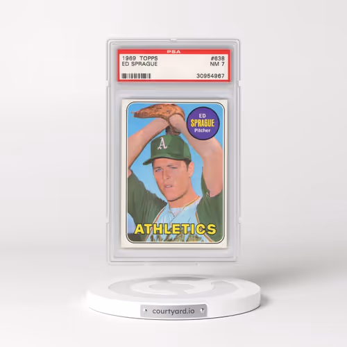 1969 Topps #638 Ed Sprague (PSA 7 NM)