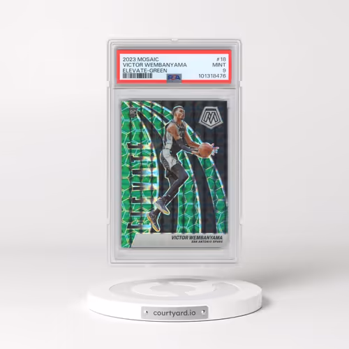 2023 Panini Mosaic Elevate #18 Victor Wembanyama - Green (PSA 9 MINT)