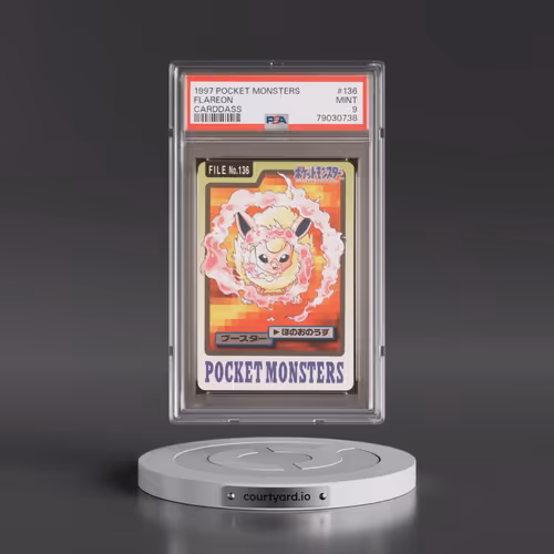 1997 Pocket Monsters Carddass #136 Flareon (PSA 9 MINT)
