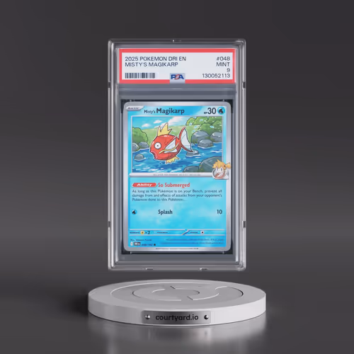 2025 Pokémon Dri EN-Destined Rivals #048 Misty's Magikarp (PSA 9 MINT)