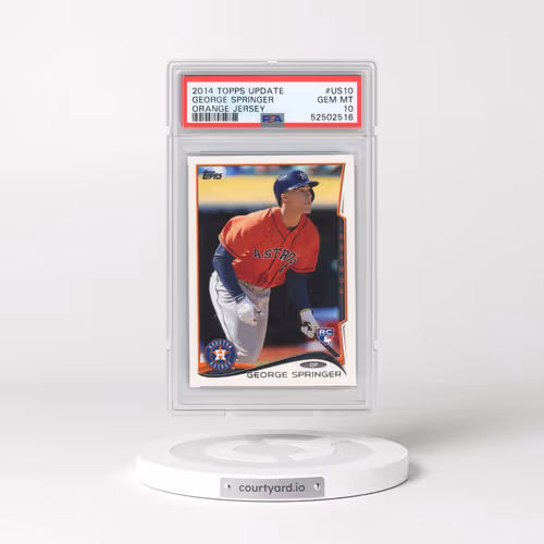 2014 Topps Update #US10 George Springer - Orange Jersey (PSA 10 GEM MINT)