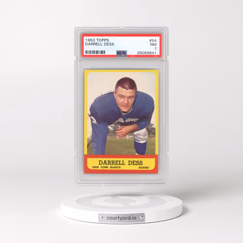 1963 Topps #54 Darrell Dess (PSA 7 NM)
