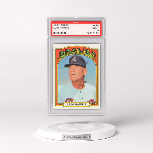 1972 Topps #484 Lum Harris (PSA 9 MINT)