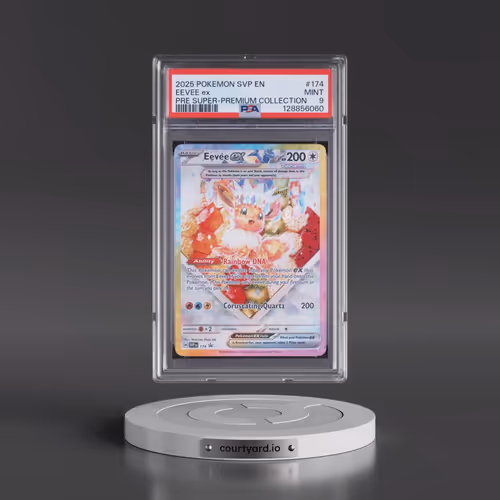 2025 Pokémon Svp EN-SV Black Star Promo #174 Eevee EX - Holo Prismatic Evolutions Super-Premium Coll