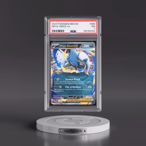 2025 Pokémon Meg EN-Mega Evolution #086 Mega Absol EX - Holo (PSA 7 NM)