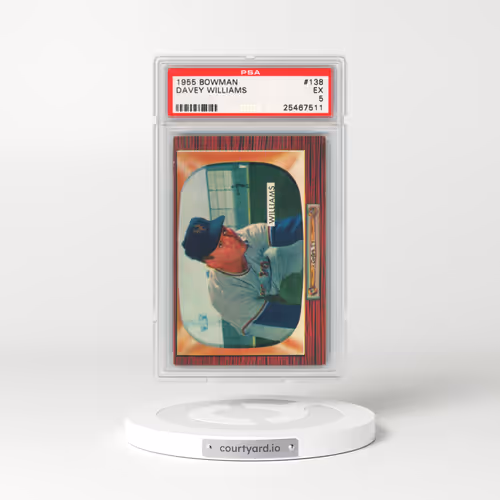 1955 Bowman #138 Davey Williams (PSA 5 EX)