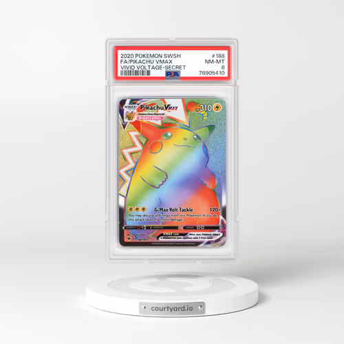 2020 Vivid Voltage #188 Pikachu VMAX - Full Art Holo (PSA 8 NM-MT)