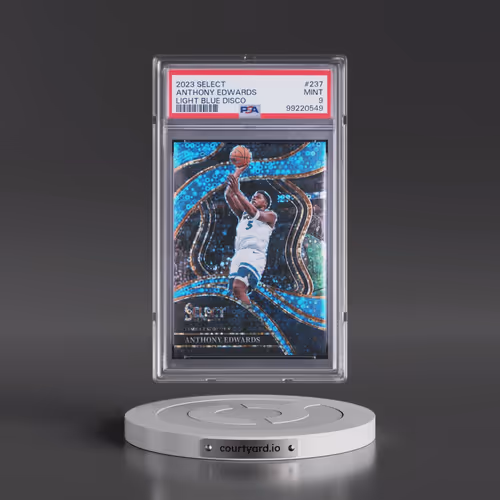 2023 Panini Select #237 Anthony Edwards - Light Blue Disco (PSA 9 MINT)