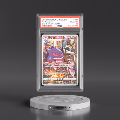 2022 Pokémon Sword & Shield Dark Phantasma #074 Gengar - Full Art (PSA 10 GEM MINT)