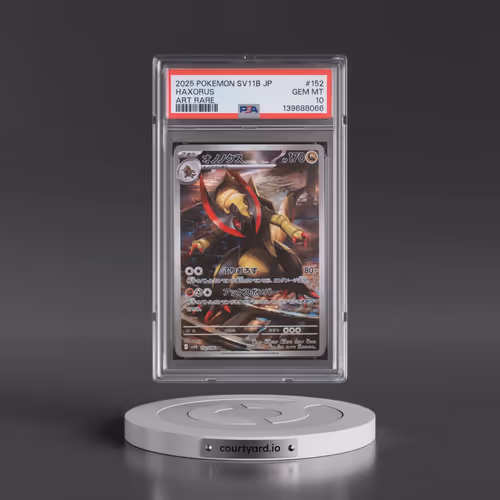 2025 Pokémon Sv11b-Black Bolt #152 Haxorus - Art Rare (PSA 10 GEM MINT)