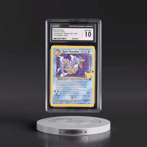2021 Celebrations - Classic Collection #8/82 Dark Gyarados - Team Rocket Holo (CGC 10 GEM MINT)